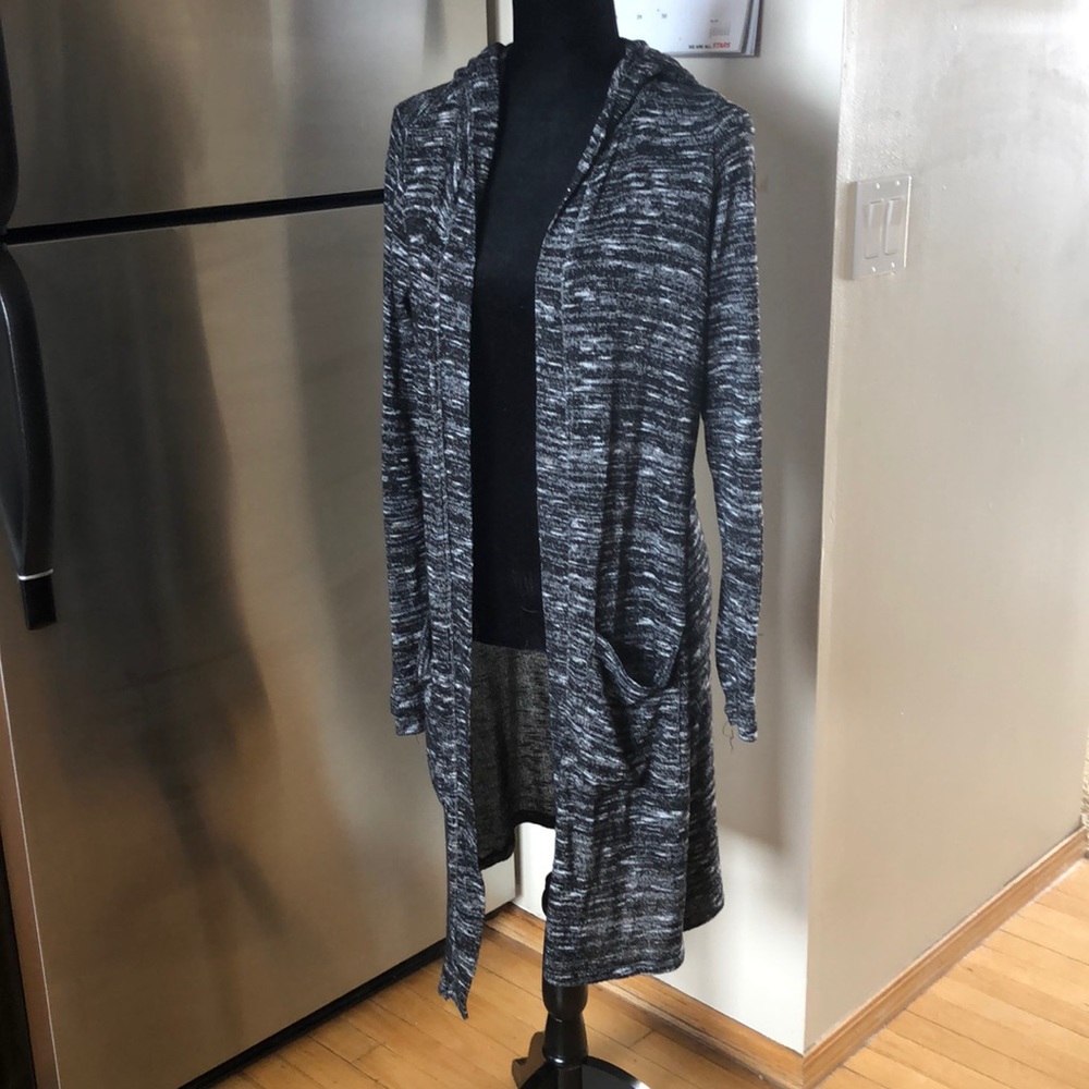 Midi cardigan xs with hood and pockets